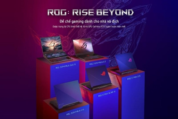 ASUS công bố dải sản phẩm laptop gaming sử dụng CPU Intel Core thế hệ 10